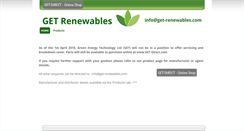 Desktop Screenshot of get-renewables.com